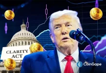 CLARITY Act Odds, Bitcoin Drop as Trump Skips Crypto in State of the Union Speech